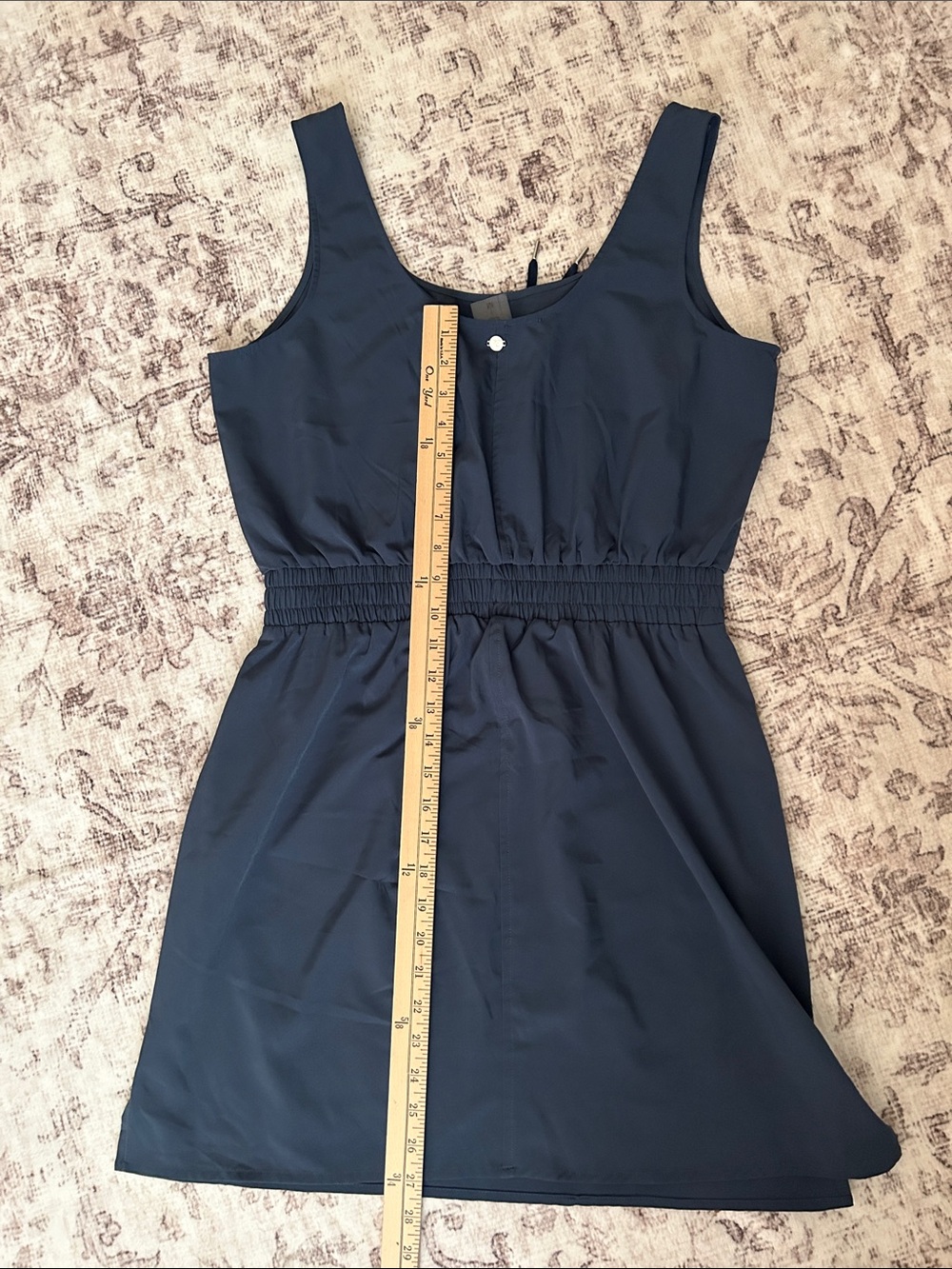Calia Navy Sleeveless Drawstring Waist Mini Dress - Picture 5 of 6